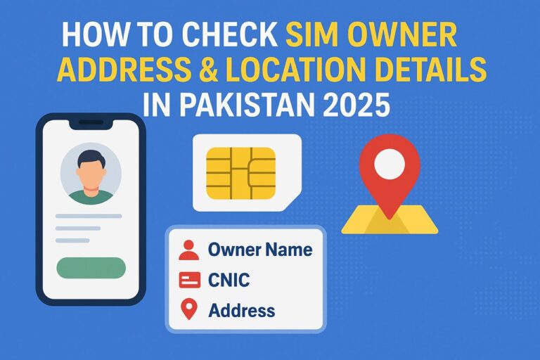 How to check SIM owner and address