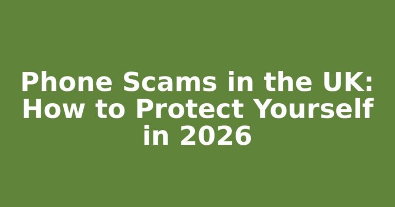 Phone Scams in the UK: How to Protect Yourself in 2026