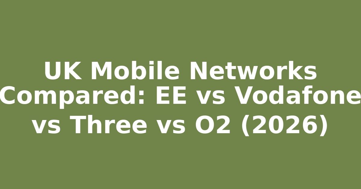 UK Mobile Networks Compared: EE vs Vodafone vs Three vs O2 (2026) - Sim ...